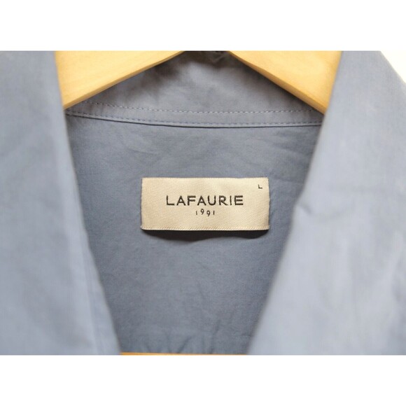 Lafaurie Mens Clark Shirt Regular Long Sleeve Dress Button Shirt Size Large Gray - Picture 3 of 7